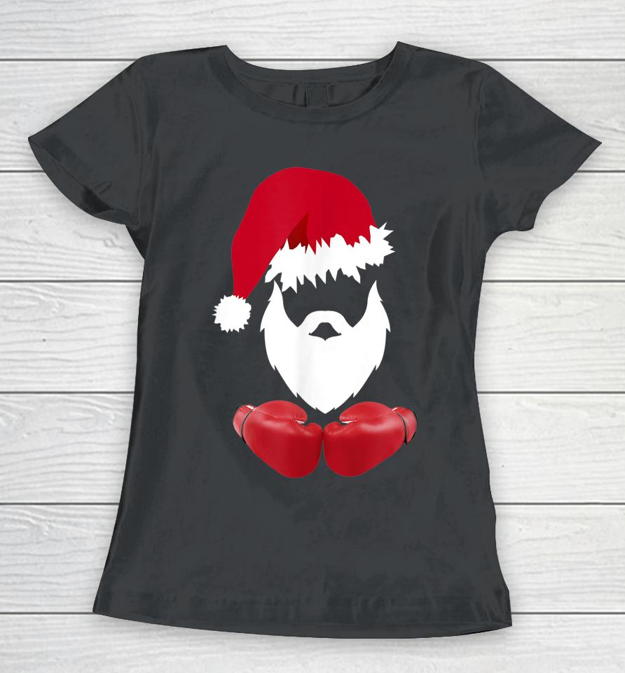 Merry Christmas Santa Claus Boxing Women T-Shirt