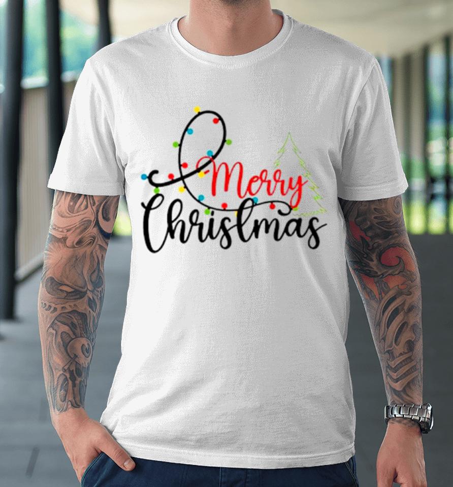 Merry Christmas Tree Christmas Holiday Premium T-Shirt