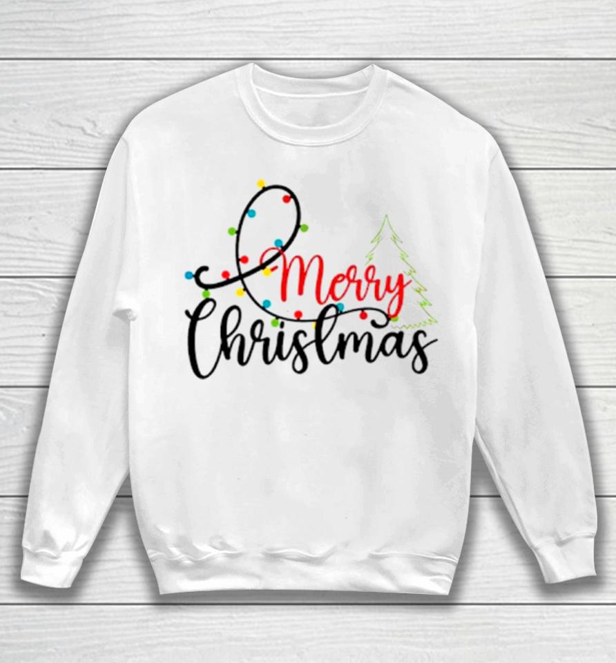 Merry Christmas Tree Christmas Holiday Sweatshirt