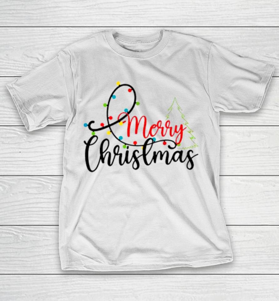Merry Christmas Tree Christmas Holiday T-Shirt