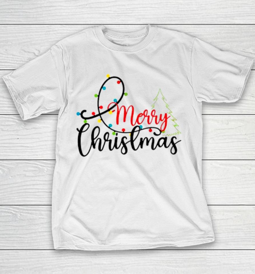 Merry Christmas Tree Christmas Holiday Youth T-Shirt