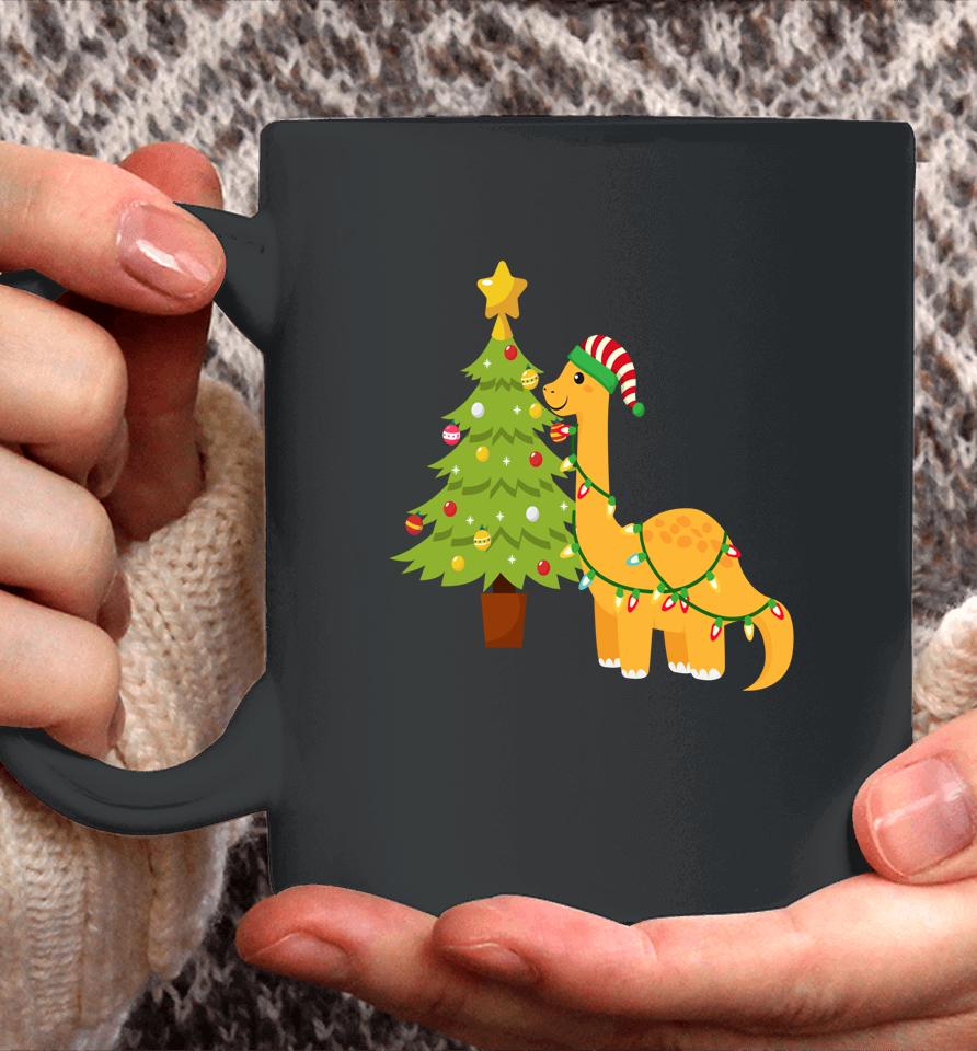 Merry Dino Christmas Coffee Mug