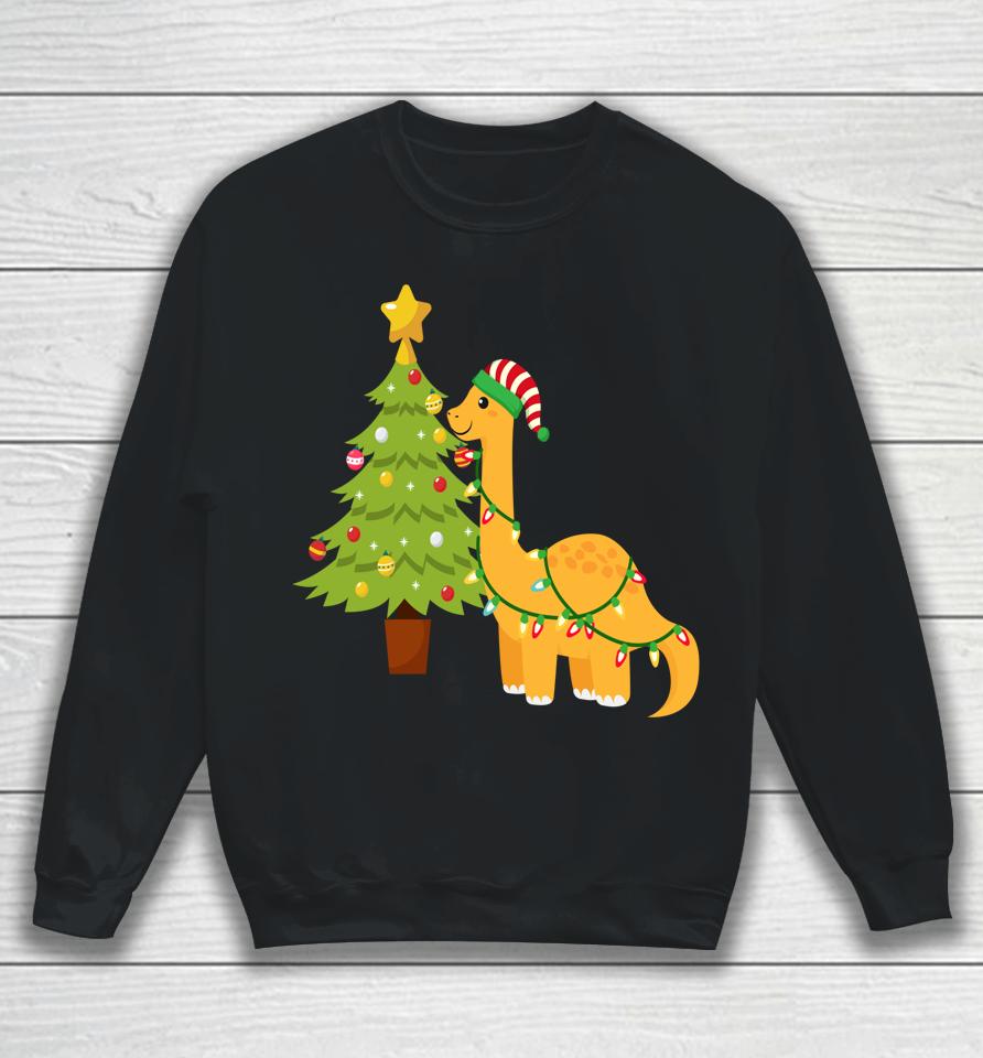 Merry Dino Christmas Sweatshirt
