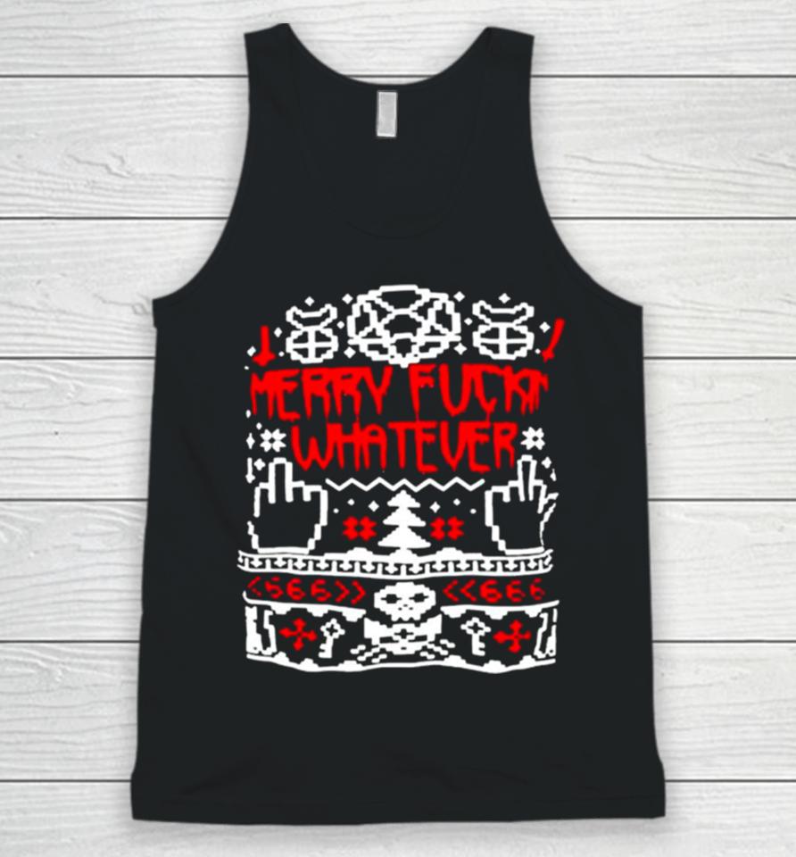 Merry Fuck Whatever Ugly Christmas Unisex Tank Top