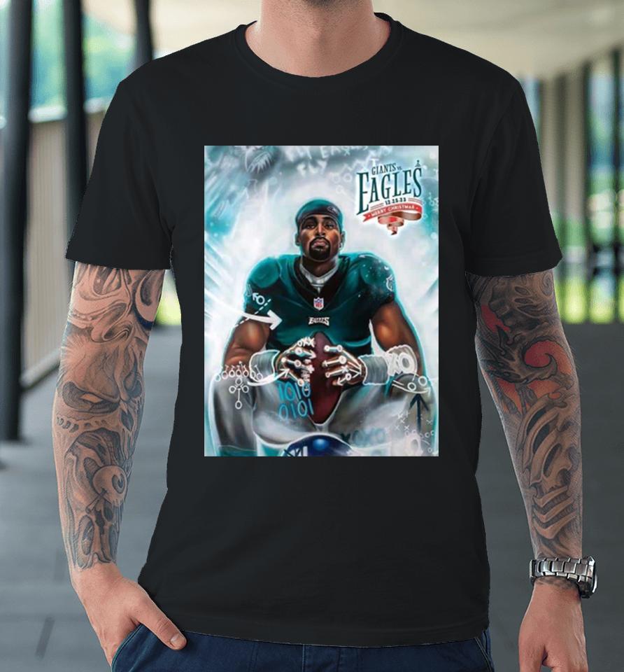 Merry Gameday Philadelphia Eagles Vs New York Giants Nfl Official Poster Premium T-Shirt