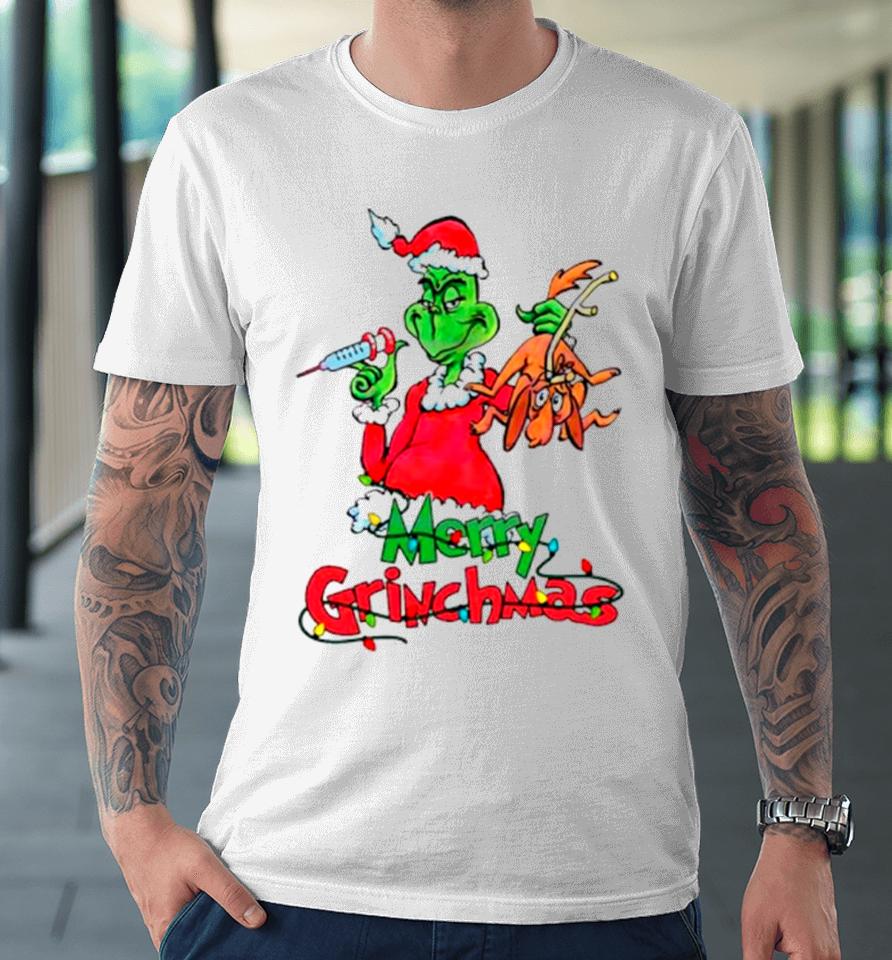 Merry Grinchmas Nurse Merry Christmas Premium T-Shirt