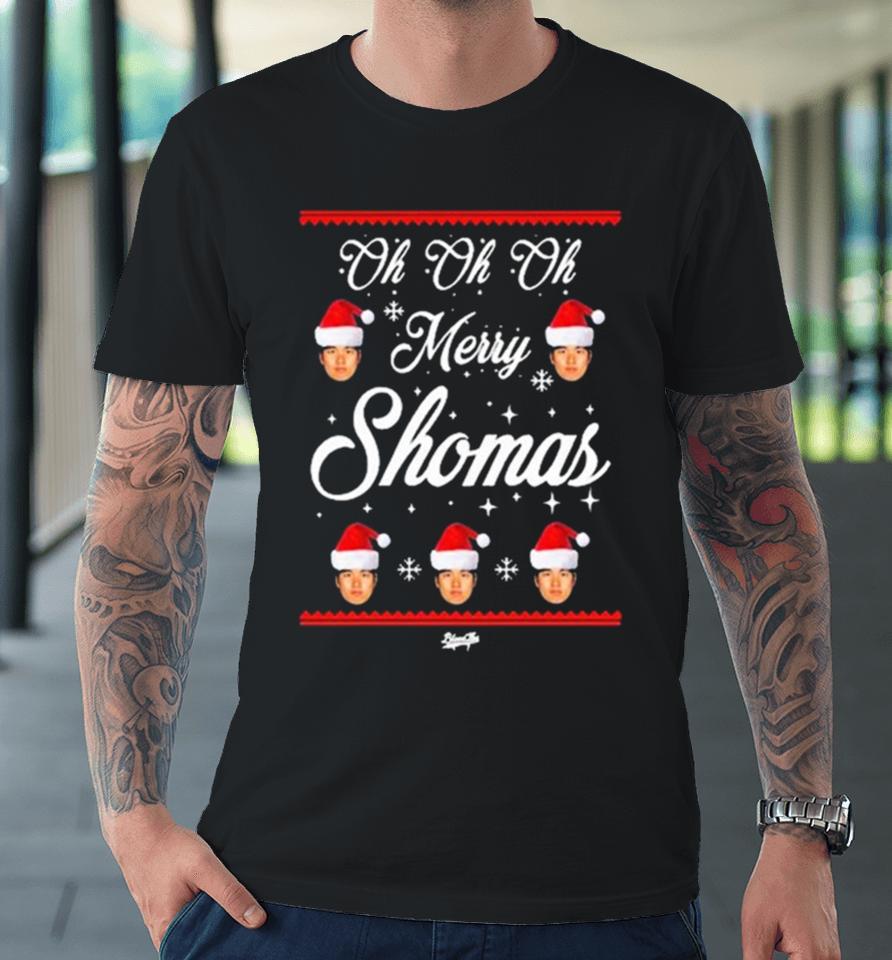 Merry Shomas Shohei Ohtani Santa Ugly Christmas Sweater 2023 Premium T-Shirt