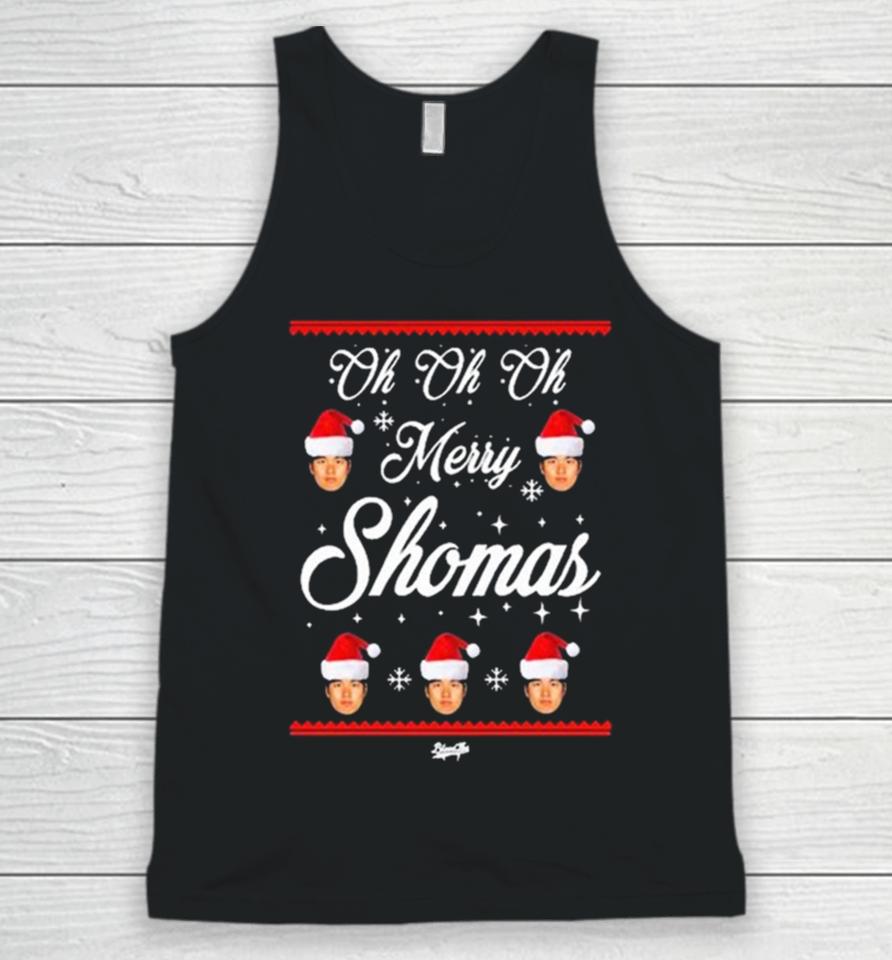 Merry Shomas Shohei Ohtani Santa Ugly Christmas Sweater 2023 Unisex Tank Top