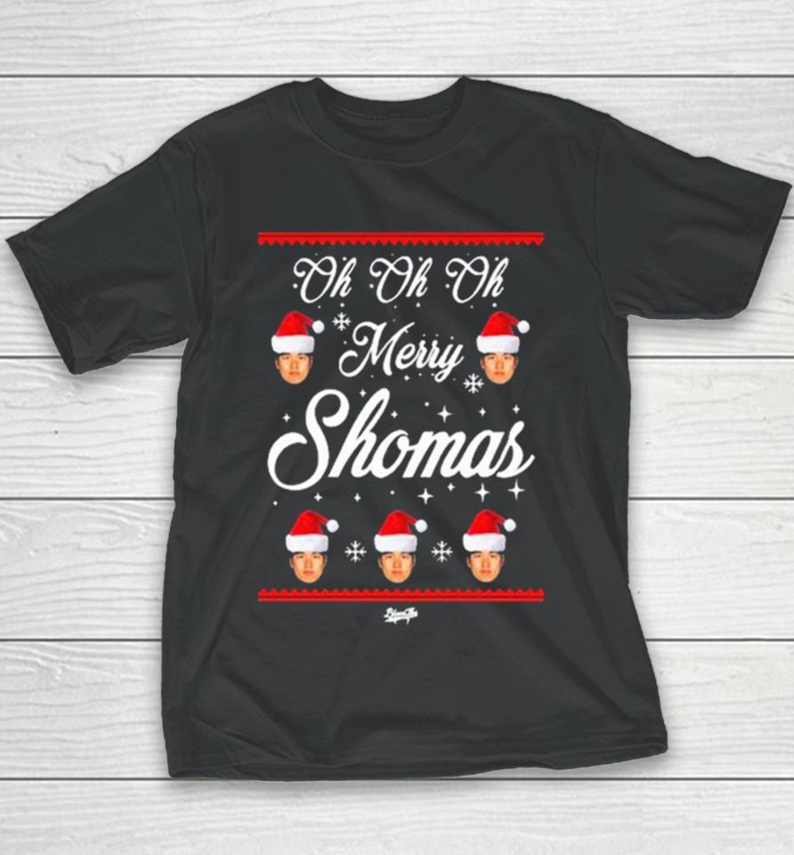 Merry Shomas Shohei Ohtani Santa Ugly Christmas Sweater 2023 Youth T-Shirt