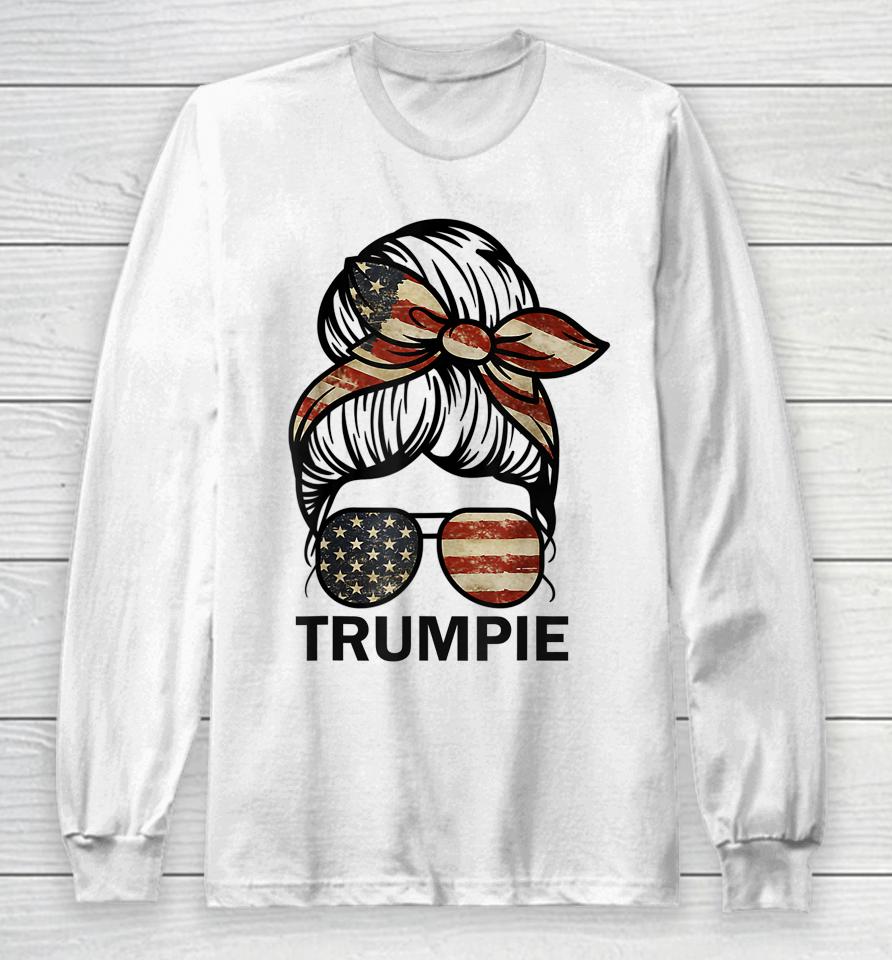 Messy Bun Trumpie Long Sleeve T-Shirt