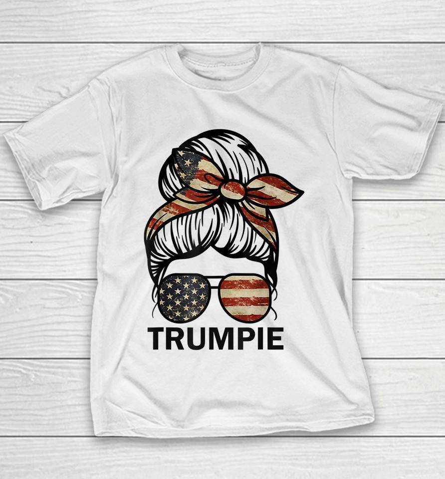 Messy Bun Trumpie Youth T-Shirt