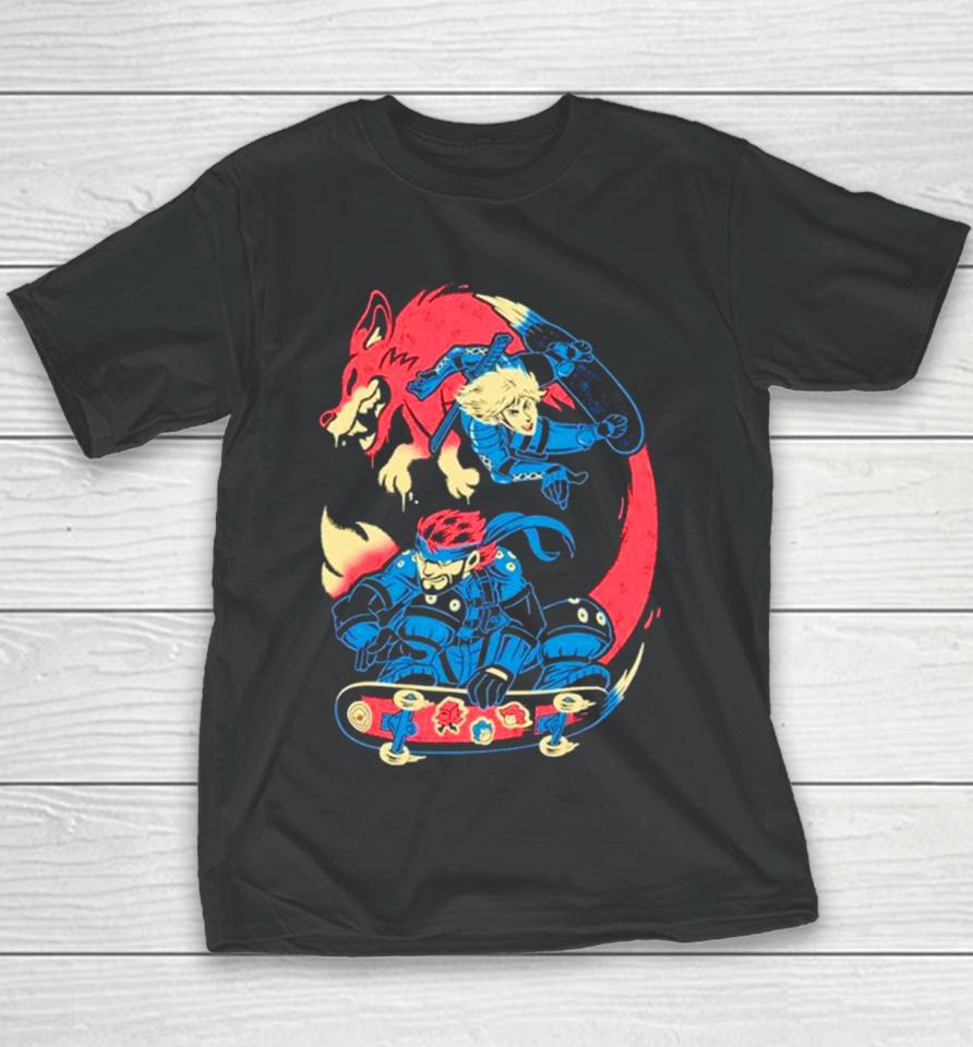Metal Gear Solid 2 Snakes ‘N’ Skates Youth T-Shirt
