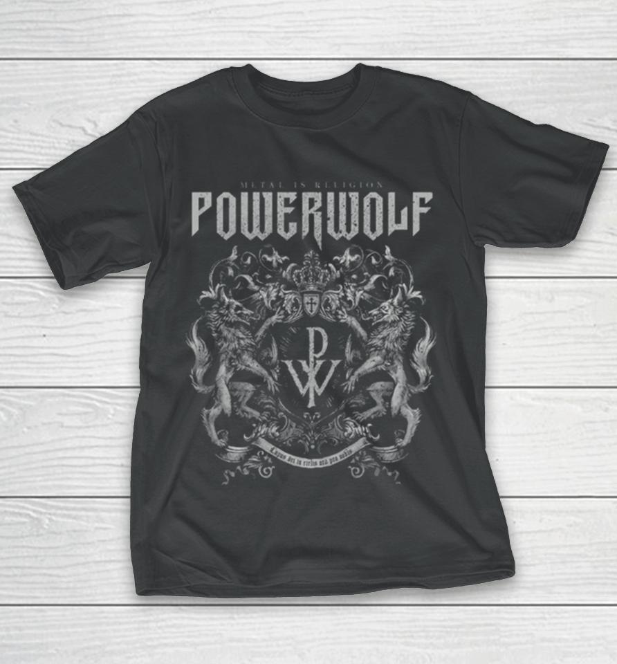 Metal Is Religion Powerwolf Crest T-Shirt