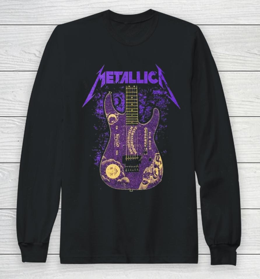 Metallica Kirk Hammett Purple Ouija Guitar Long Sleeve T-Shirt