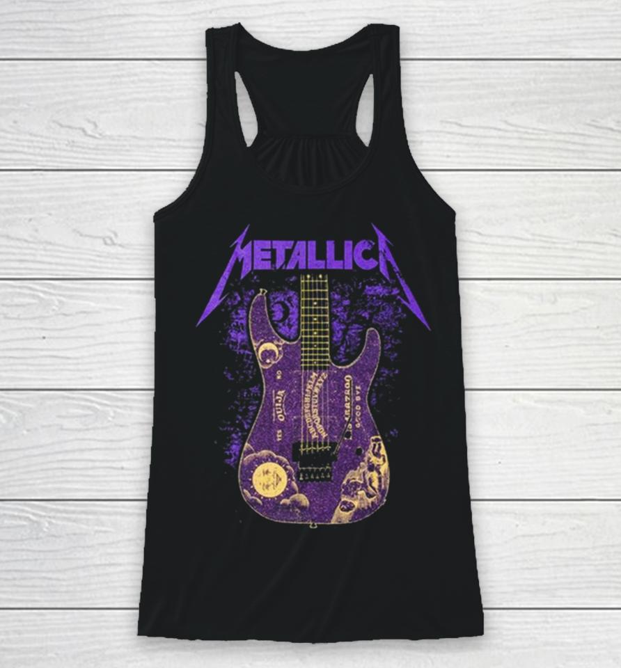 Metallica Kirk Hammett Purple Ouija Guitar Racerback Tank