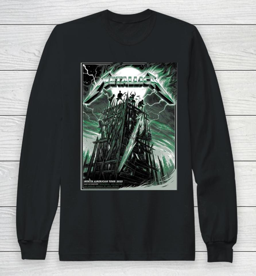 Metallica North American Tour 2023 M72 East Rutherford Nj Usa 4 And 6 August Fan Gifts Long Sleeve T-Shirt