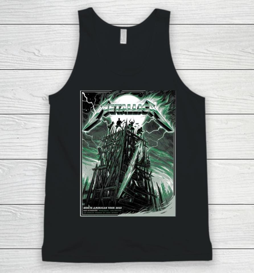 Metallica North American Tour 2023 M72 East Rutherford Nj Usa 4 And 6 August Fan Gifts Unisex Tank Top