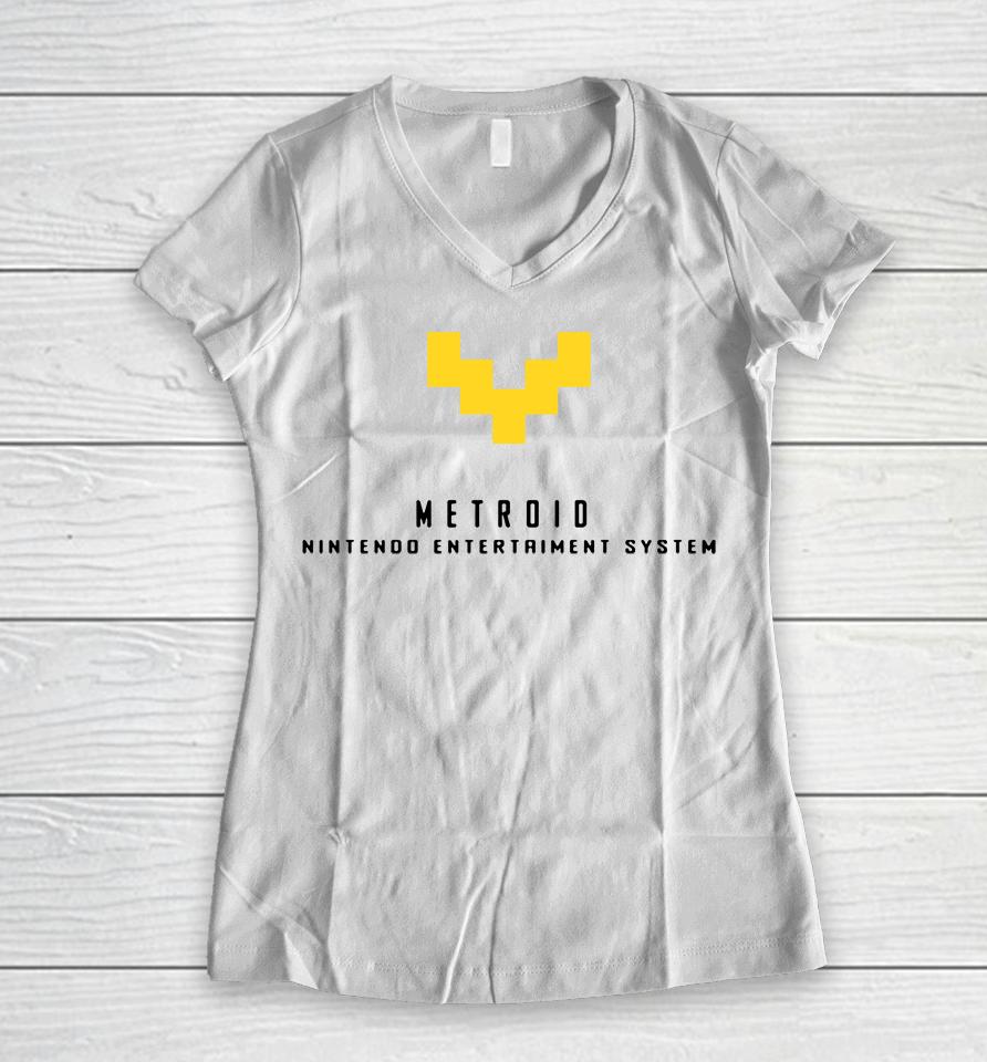 Metroid Cayenne Women V-Neck T-Shirt