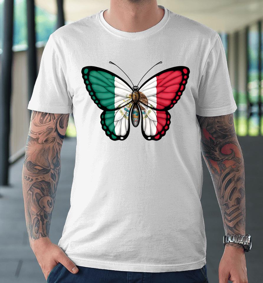 Mexican Independence Day Butterfly Mexico Premium T-Shirt