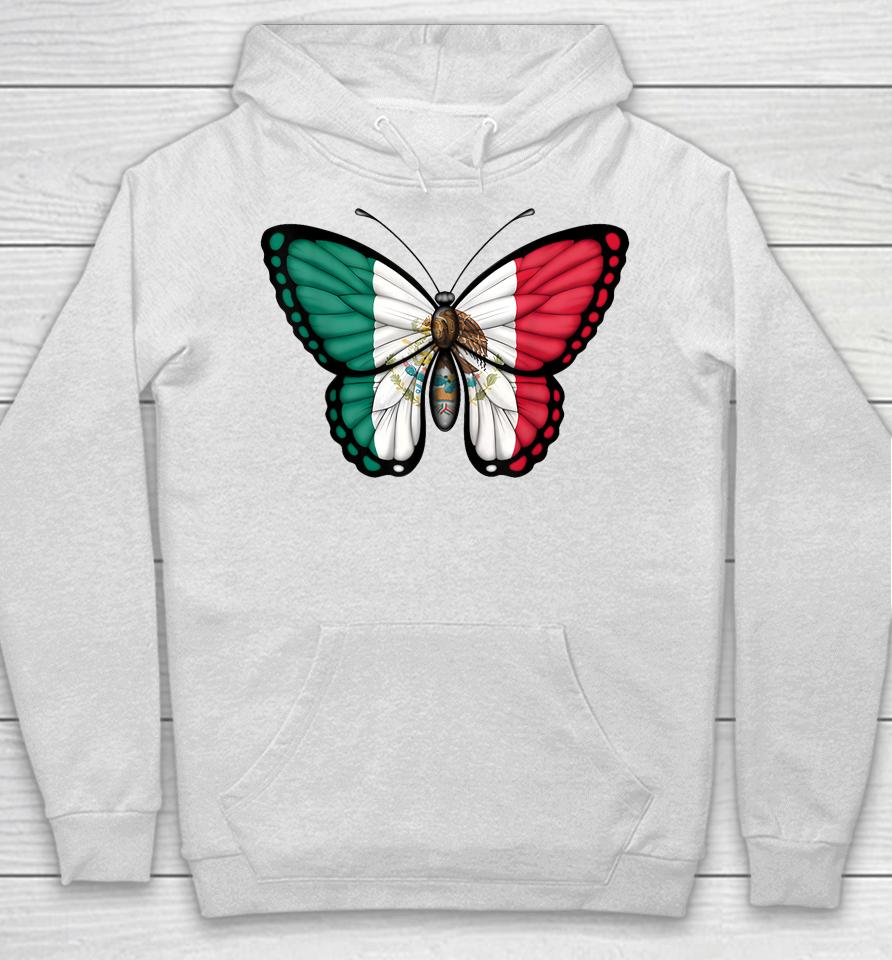Mexican Independence Day Butterfly Mexico Hoodie