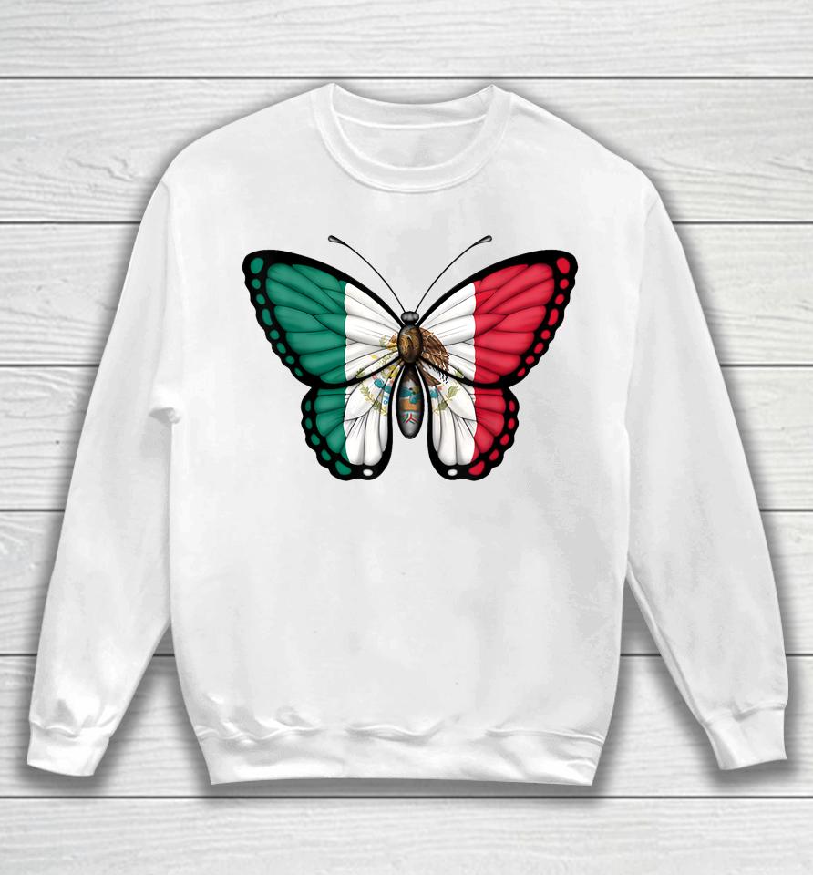 Mexican Independence Day Butterfly Mexico Sweatshirt