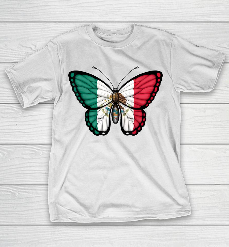 Mexican Independence Day Butterfly Mexico T-Shirt