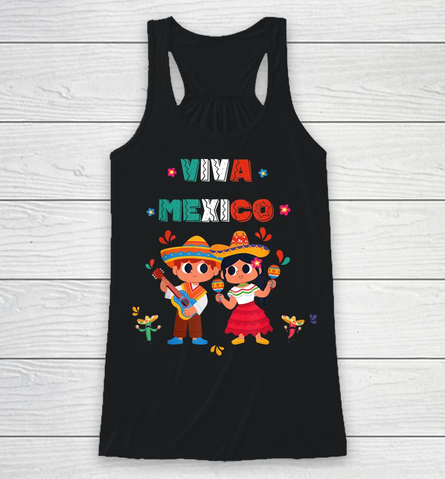 Mexican Independence Day Maracas September 16 Toddler Racerback Tank