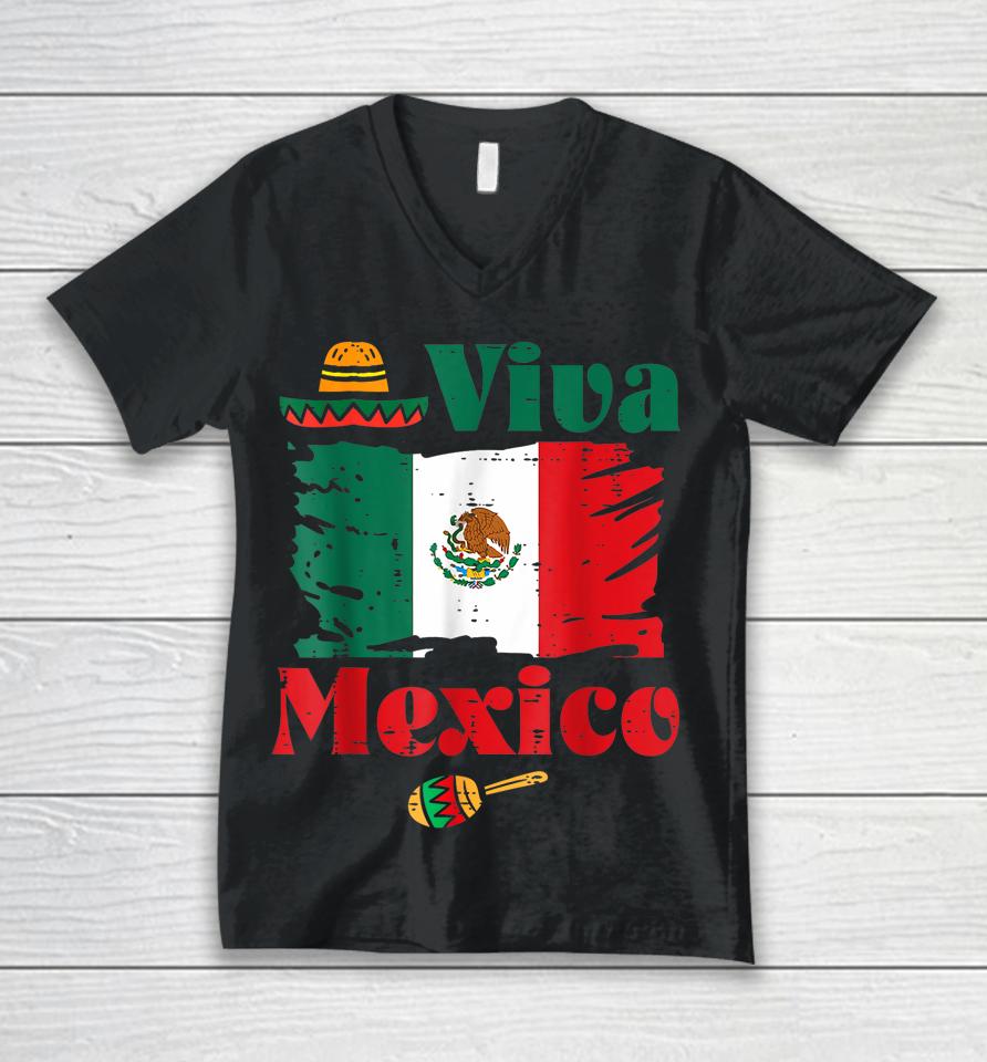 Mexican Independence Day Mexico Eagle Mexico Viva Mexico Unisex V-Neck T-Shirt
