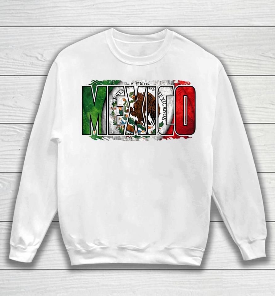 Mexican Independence Day Mexico Flag Eagle Sweatshirt