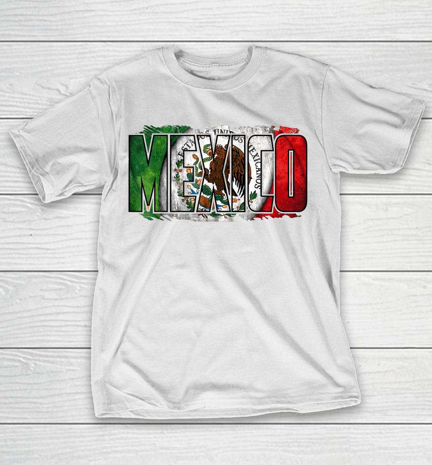 Mexican Independence Day Mexico Flag Eagle T-Shirt