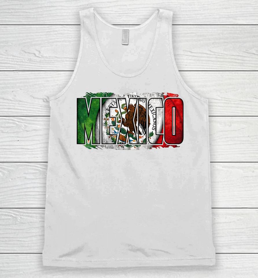 Mexican Independence Day Mexico Flag Eagle Unisex Tank Top
