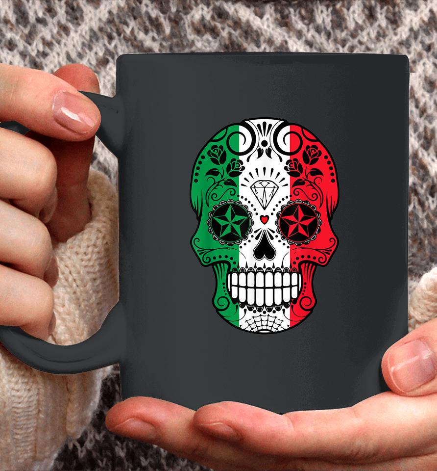 Mexican Sugar Skull Cinco De Mayo Skull Coffee Mug