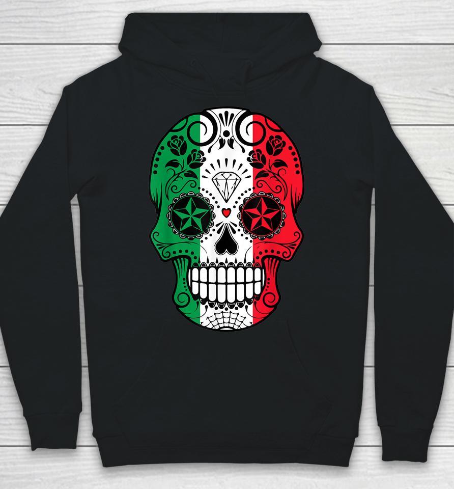 Mexican Sugar Skull Cinco De Mayo Skull Hoodie