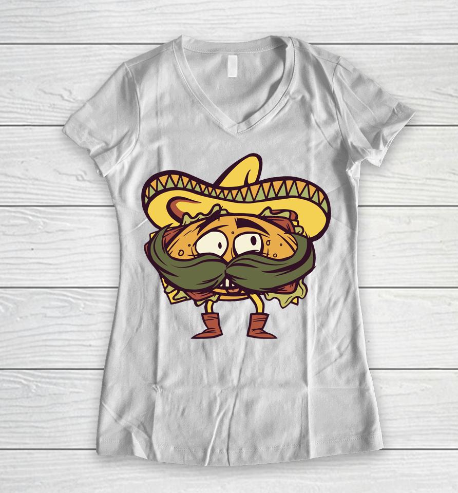 Mexican Torta Women V-Neck T-Shirt