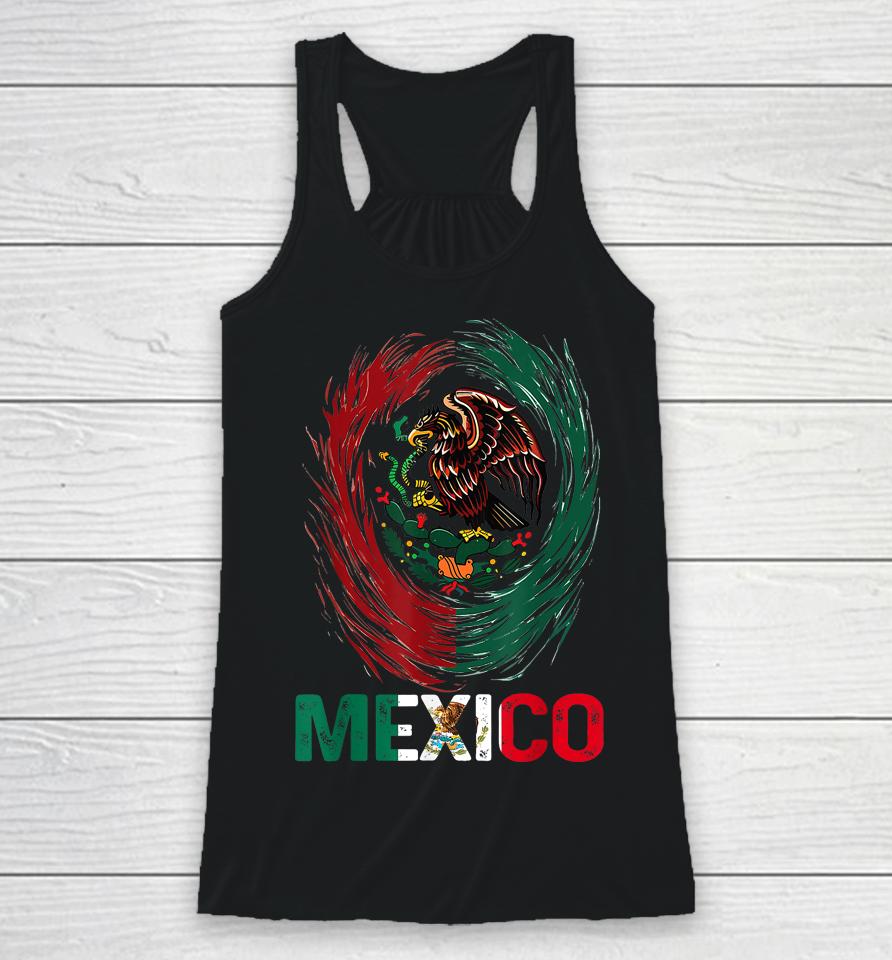 Mexican Viva Mexico Independence Day Flag Racerback Tank