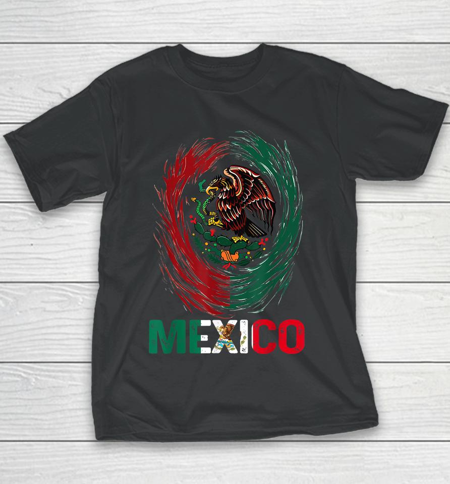 Mexican Viva Mexico Independence Day Flag Youth T-Shirt