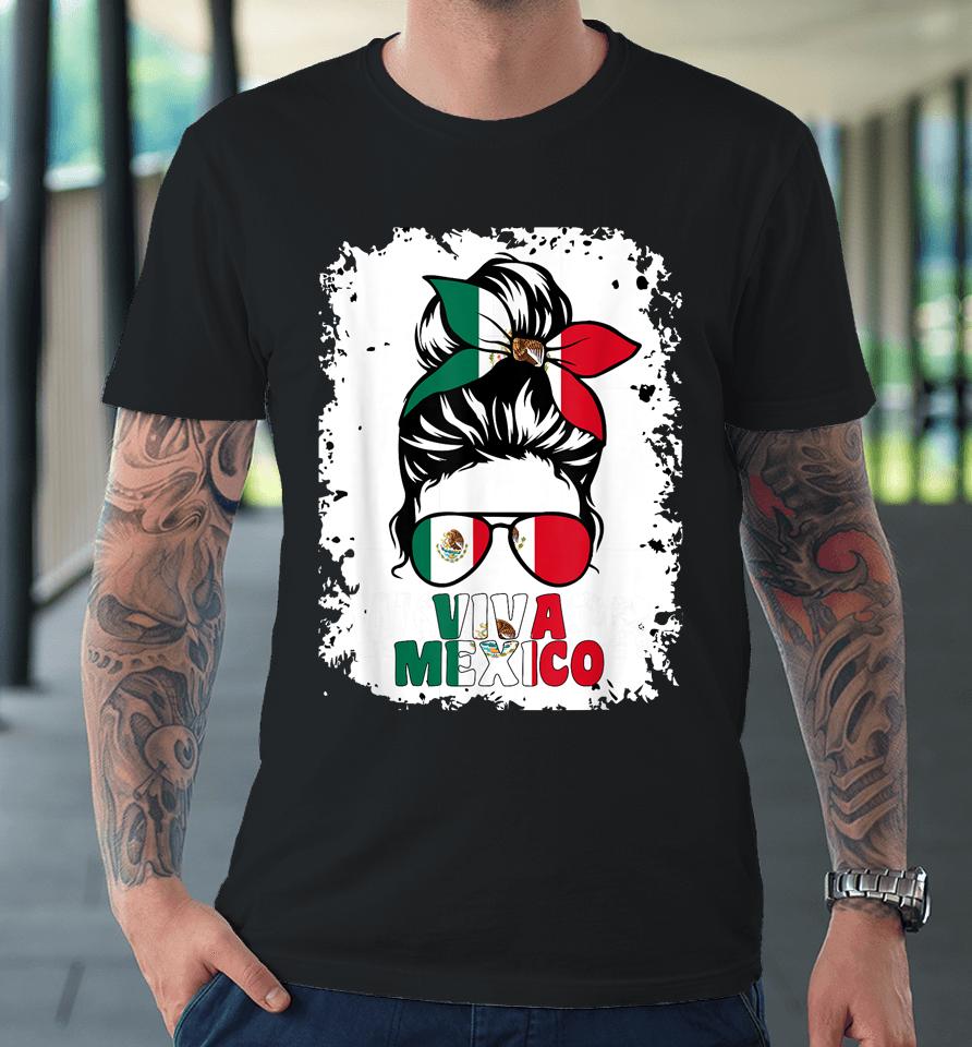 Mexican Viva Mexico Independence Day Mexican Flag Pride Premium T-Shirt