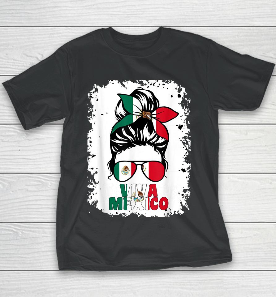 Mexican Viva Mexico Independence Day Mexican Flag Pride Youth T-Shirt