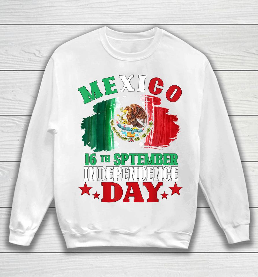 Mexico Pride Independence Day Mexican Flag Sweatshirt