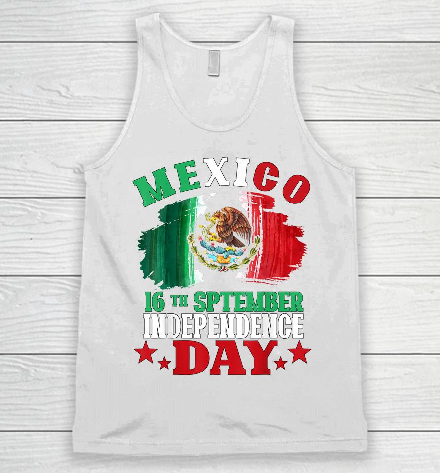 Mexico Pride Independence Day Mexican Flag Unisex Tank Top