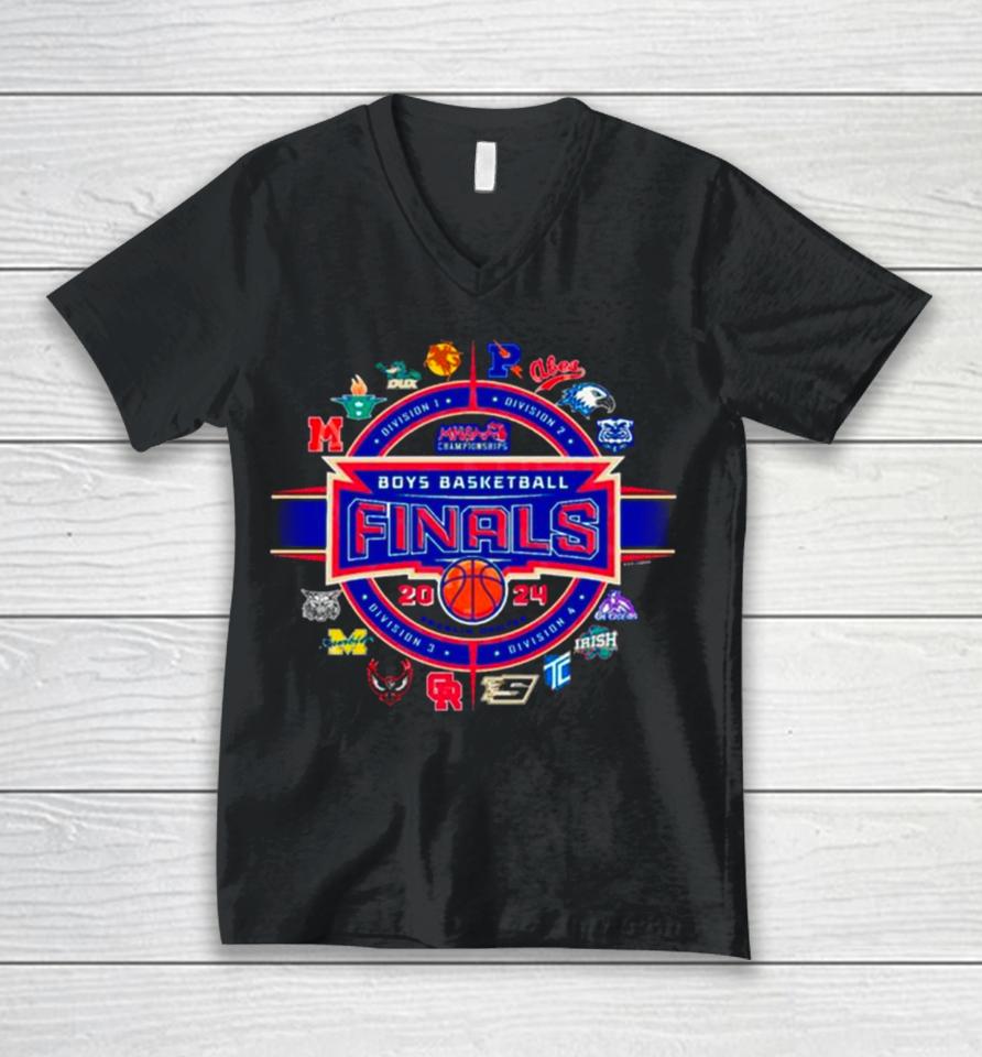 Mhsaa Championships 2024 Boys Basketball Finals Unisex V-Neck T-Shirt