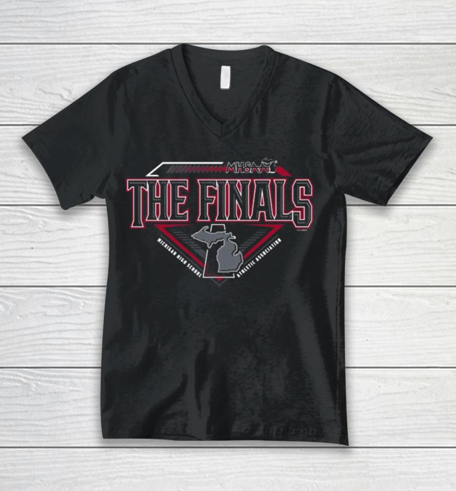 Mhsaa The Finals Michigan High School Athletic Association 2024 Unisex V-Neck T-Shirt