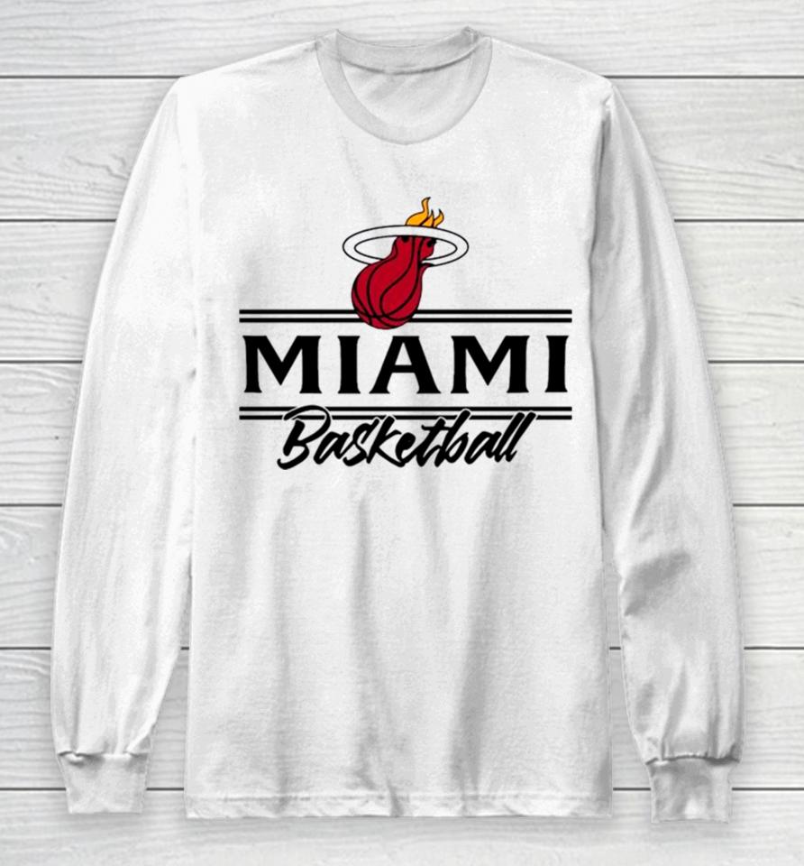 Miami Basketball Logo Nba Team Long Sleeve T-Shirt
