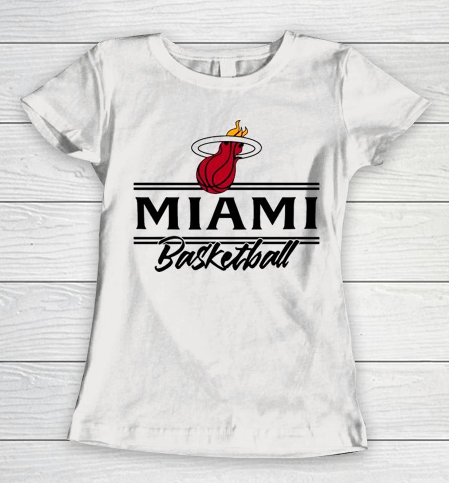 Miami Basketball Logo Nba Team Women T-Shirt
