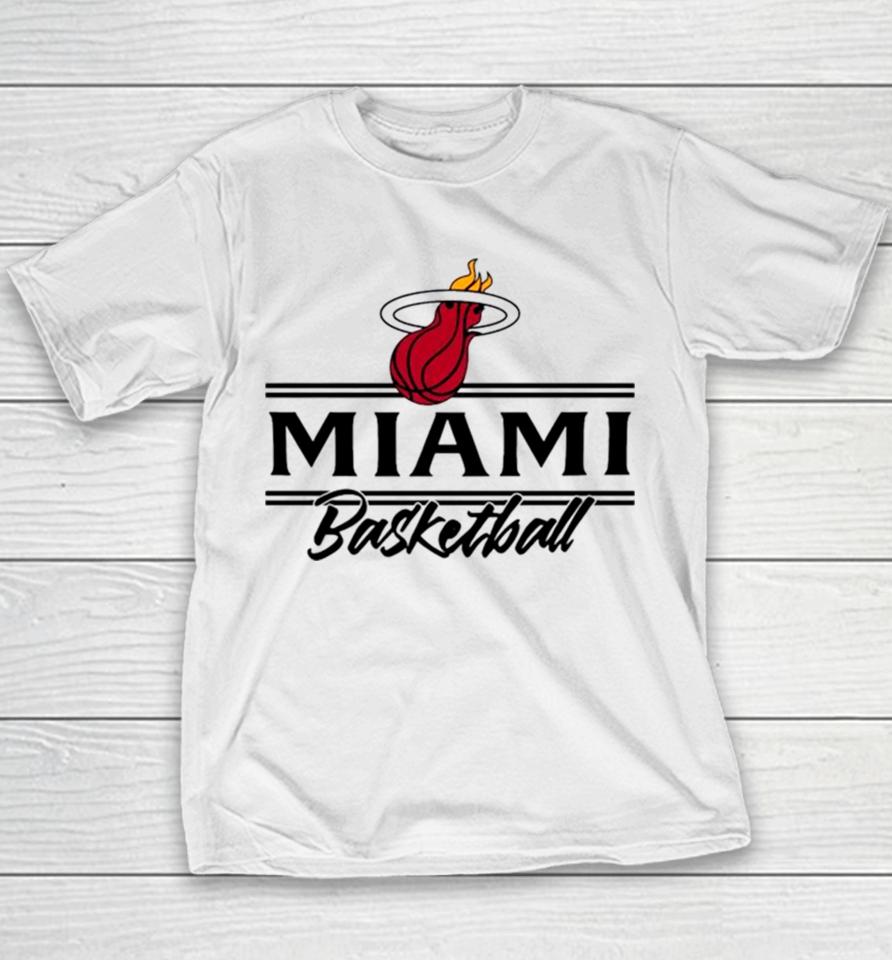 Miami Basketball Logo Nba Team Youth T-Shirt
