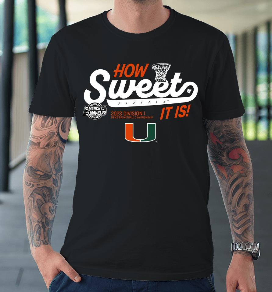 Miami Basketball Sweet Sixteen Premium T-Shirt