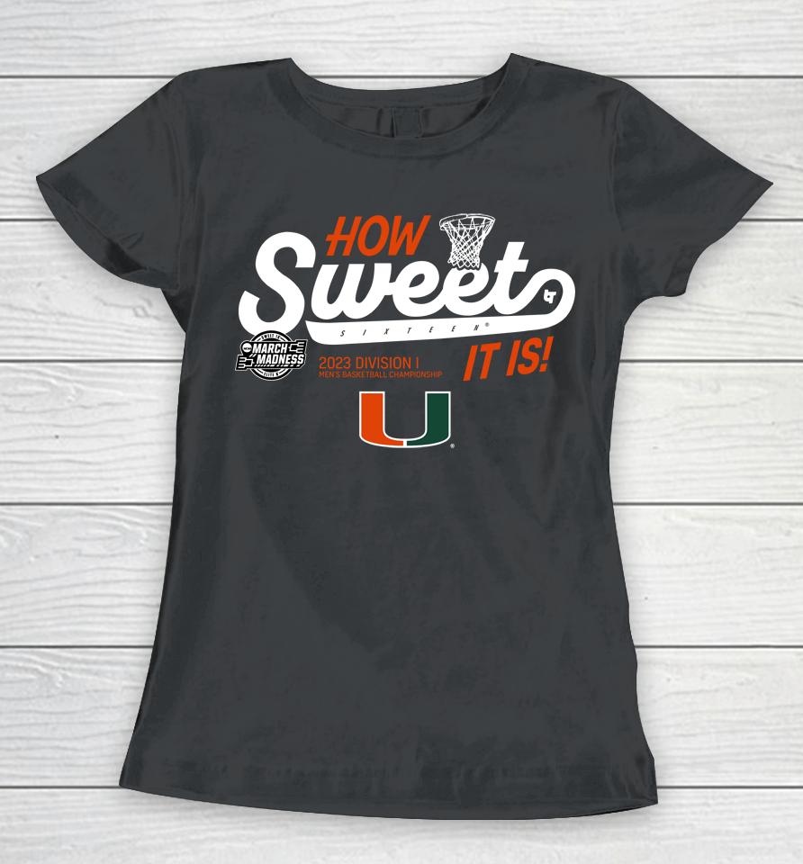 Miami Basketball Sweet Sixteen Women T-Shirt