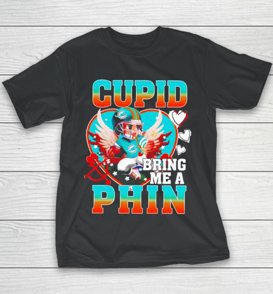 Miami Dolphins Cupid Bring Me A Phin Valentine Youth T-Shirt