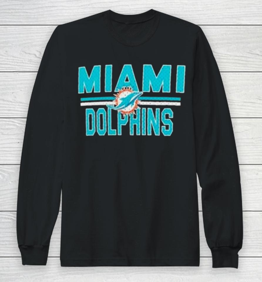 Miami Dolphins Mesh Team Graphic Long Sleeve T-Shirt