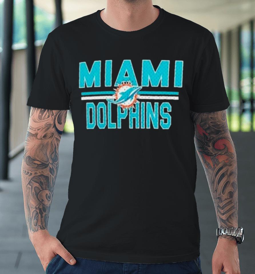 Miami Dolphins Mesh Team Graphic Premium T-Shirt
